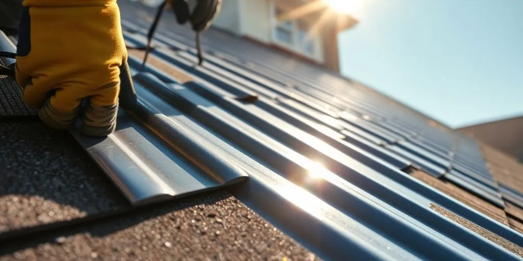 Metal roofing detail