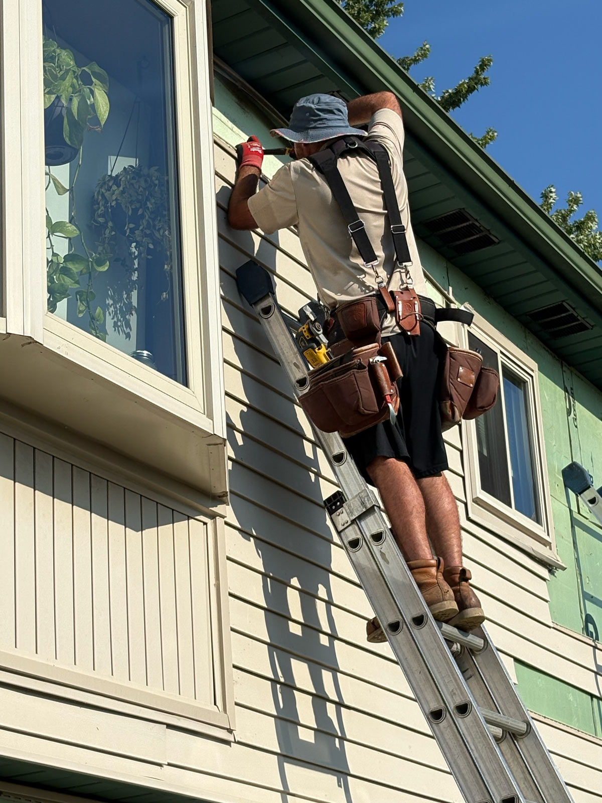 High quality siding installation example